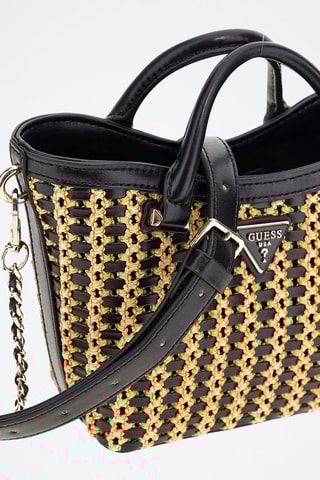 Sac à main Atalia - Noir et naturel
