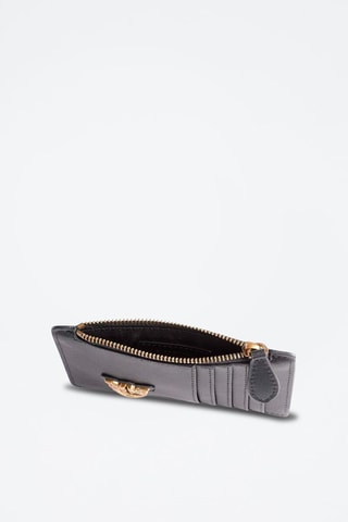 Porte-cartes en cuir Airone - Noir