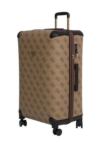 Valise grand volume Berta - Beige et marron - 70 cm