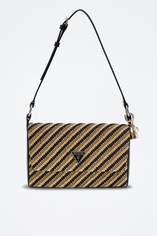 Sac porté épaule - Beige et noir