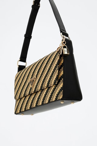 Sac porté épaule - Beige et noir