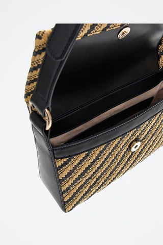 Sac porté épaule - Beige et noir