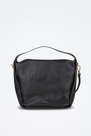 Sac porté épaule en cuir - Noir