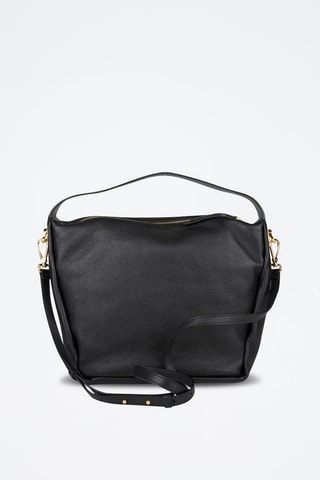 Sac porté épaule en cuir - Noir