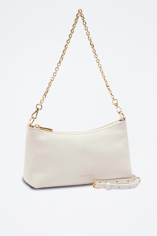 Sac porté épaule en cuir - Blanc
