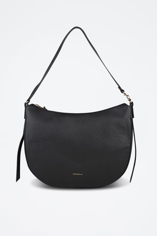 Sac porté épaule en cuir - Noir
