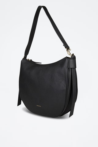 Sac porté épaule en cuir - Noir