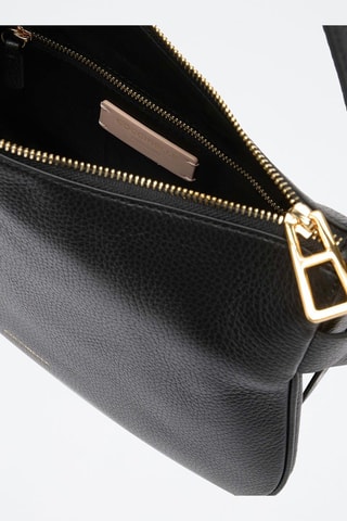 Sac porté épaule en cuir - Noir