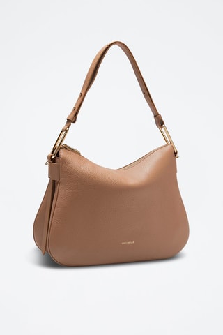 Sac porté épaule en cuir - Nude