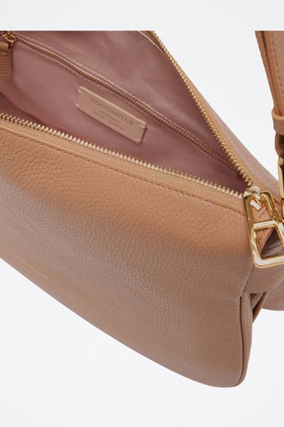 Sac porté épaule en cuir - Nude