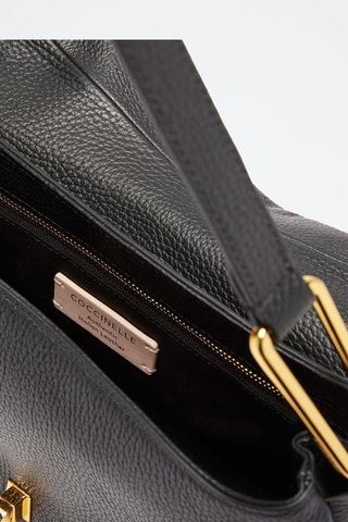 Sac porté épaule en cuir - Noir - Coccinelle 