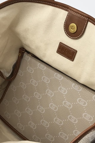 Sac porté épaule et pochette - Taupe