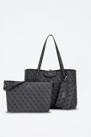 Cabas, pochette et compagnon Anthracite et noir