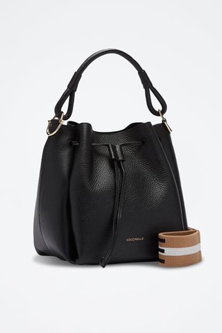 Sac seau en cuir - Noir 