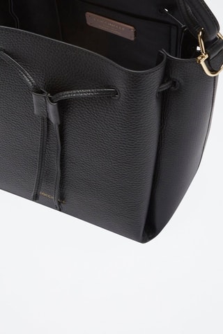 Sac seau en cuir - Noir 