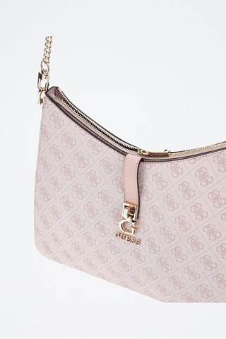 Sac porté épaule Zamira - Rose et blanc