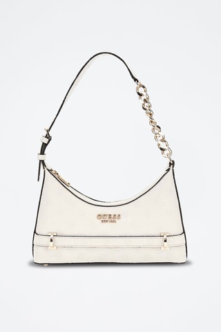 Sac porté épaule Zarela - Ecru et doré