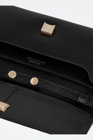 Sac bandoulière en cuir Miriam - Noir