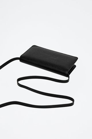Sac bandoulière en cuir Miriam - Noir