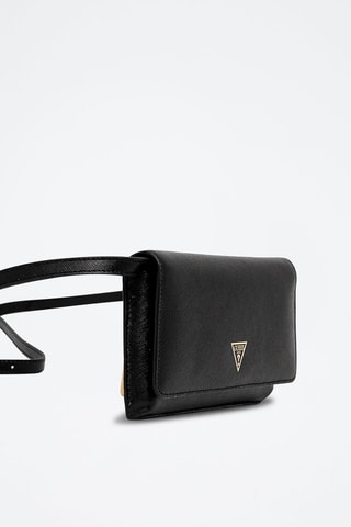 Sac bandoulière en cuir Miriam - Noir