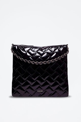Sac bandoulière verni - Noir - Liu Jo