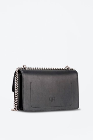 Sac bandoulière en cuir Love One Classic - Noir