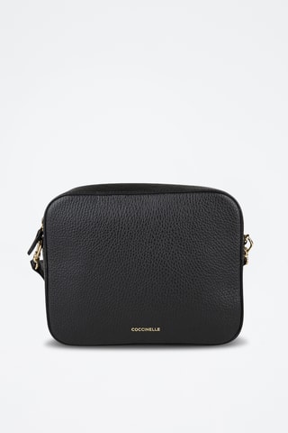 Sac bandoulière en cuir - Noir