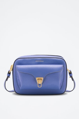Sac bandoulière en cuir - Bleu