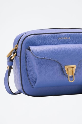 Sac bandoulière en cuir - Bleu