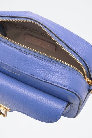 Sac bandoulière en cuir - Bleu