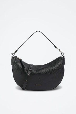 Sac bandoulière en cuir - Noir