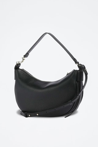 Sac bandoulière en cuir - Noir