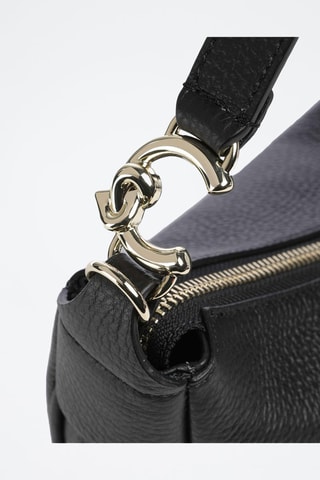Sac bandoulière en cuir - Noir