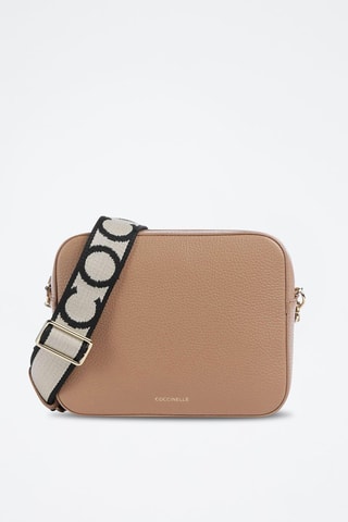 Sac bandoulière en cuir - Nude