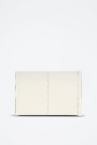 Sac bandoulière en cuir Isa - Blanc