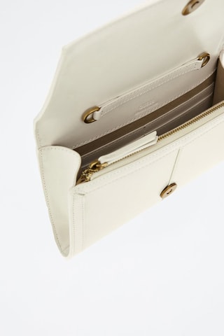 Sac bandoulière en cuir Isa - Blanc