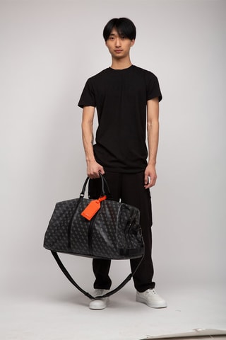 Sac de voyage Pisa - Noir et gris - 60 cm