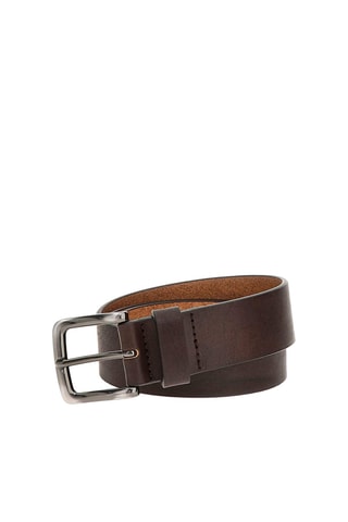 Ceinture en cuir Casual - Marron foncé