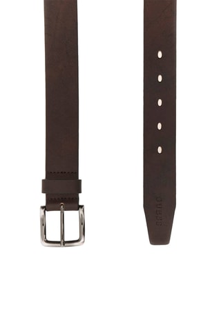 Ceinture en cuir Casual - Marron foncé