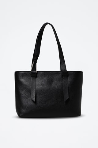Sac porté épaule en cuir Malory - Noir