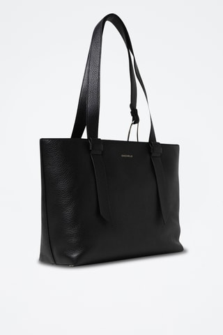 Sac porté épaule en cuir Malory - Noir