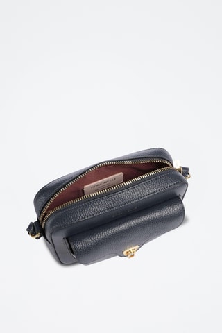 Sac bandoulière en cuir Coccinelle - Bleu nuit