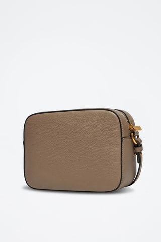 Sac bandoulière en cuir Coccinelle - Taupe