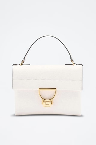 Sac bandoulière en cuir Arlettis - Blanc