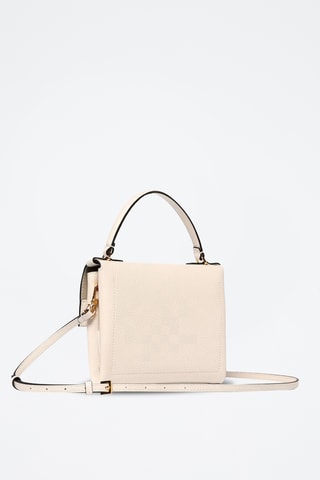 Sac bandoulière en cuir Arlettis - Blanc