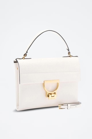 Sac bandoulière en cuir Arlettis - Blanc