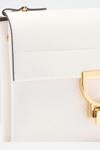 Sac bandoulière en cuir Arlettis - Blanc