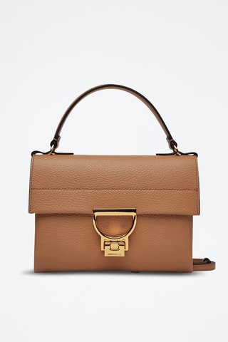 Sac bandoulière en cuir Arlettis - Nude