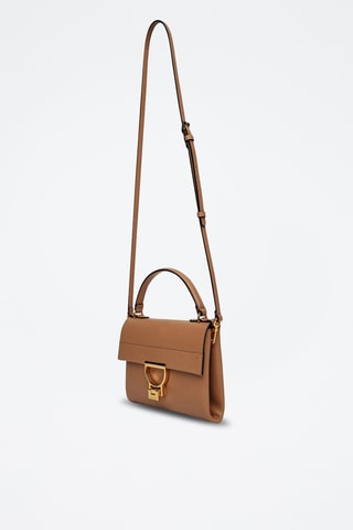 Sac bandoulière en cuir Arlettis - Nude