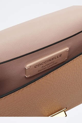 Sac bandoulière en cuir Arlettis - Nude